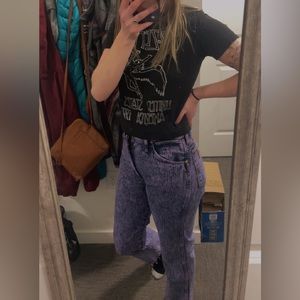 Unique vintage purple wash Wrangler’s!